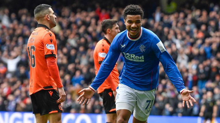 Tillman’s double sees Rangers past Dundee Utd