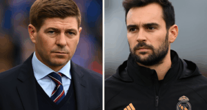 Steven Gerrard and Davide Ancelotti, symbolizing a managerial decision for Rangers FC.