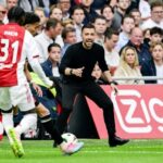 Francesco Farioli in Ajax training gear, linked to Rangers manager job