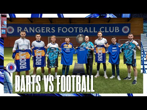 Darts v Football | Rob Cross and Josh Rock take on Rangers Players