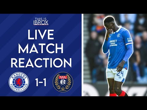 Rangers 1-1 Dundee | Live Match Reaction | Scottish Premiership