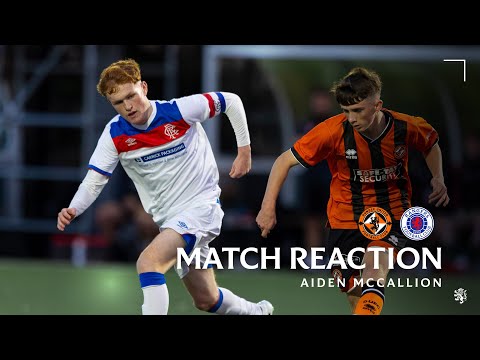 Aiden McCallion reacts to Rangers Scottish Youth Cup win | 19 Sep 2025
