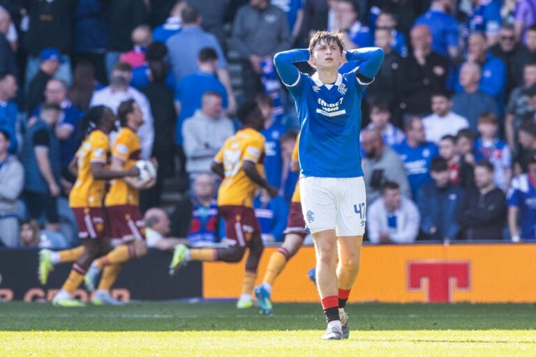 Rangers title push derailed as Motherwell stun Ibrox again to hand Hearts and Celtic initiative