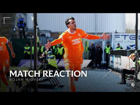 Miovski speaks to RangersTV after his double | REACTION | 12 Apr 2026