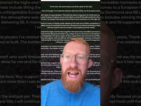 James Tavernier confirms Rangers DEPARTURE 👀