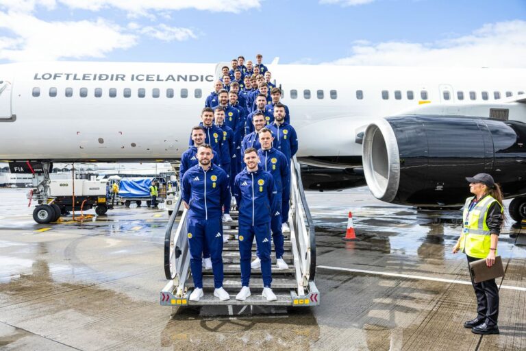In pictures: Scotland stars depart for World Cup amid fanfare and bagpipes