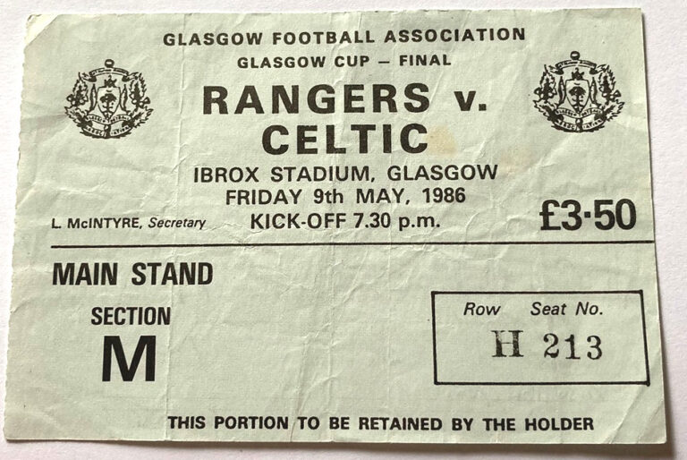 On this Rangers day – 1986