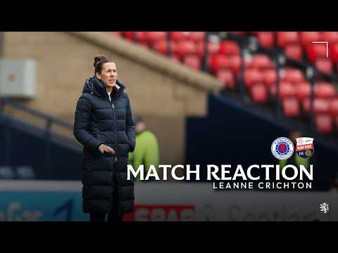 Leanne Crichton Reacts to win in the Scottish Cup Semi-Final | 03 May 2026