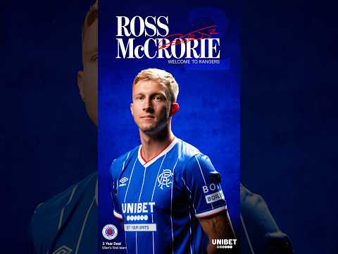 Welcome Back to Rangers, Ross McCrorie 💙
