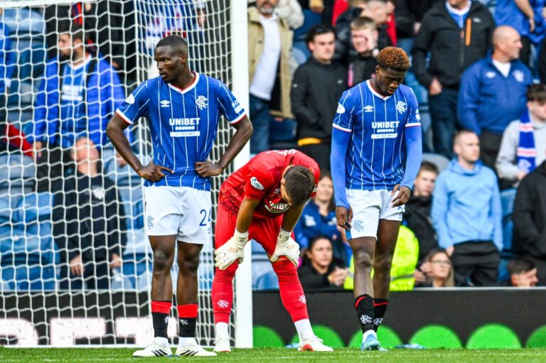 Dark clouds form over Derek McInnes’ Rangers as VAR set low bar on historic day for Hibs