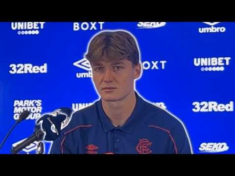 Ryan Naderi’s Rangers reaction in FULL after netting Jablonec winner