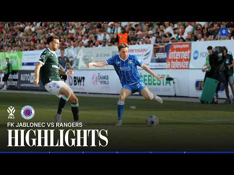 HIGHLIGHTS | FK Jablonec v Rangers | 27 Aug 2026