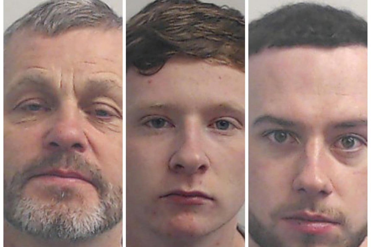 Northern Ireland men jailed for their parts in a “ferocious” assault following Scottish Cup quarter-final between Rangers and Celtic