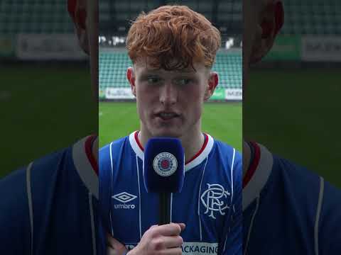 Aiden McCallion reacts to captaining his side in the UEFA Youth League