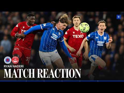 Ryan Naderi on today’s win against Aberdeen | 31 Oct 2026