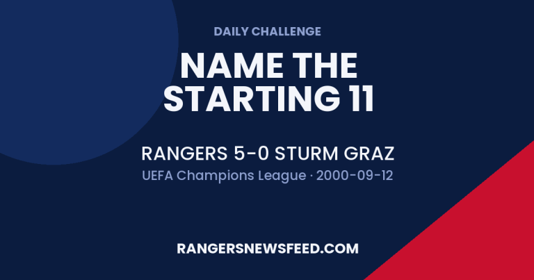 Rangers 5-0 Sturm Graz UEFA Champions League 00