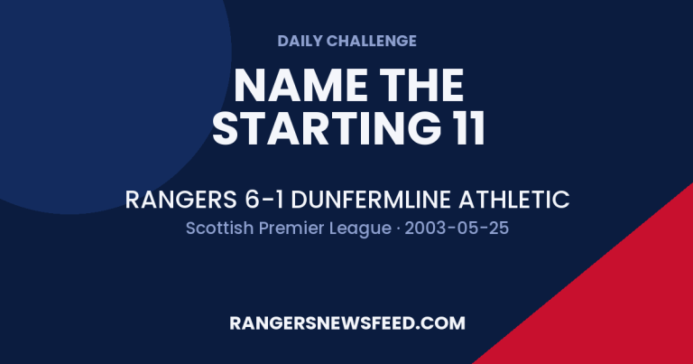 Rangers 6-1 Dunfermline Athletic Scottish Premier League 03